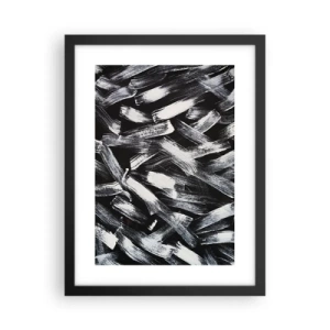 Affisch i svart ram - Abstraktion i industriell anda - 30x40 cm