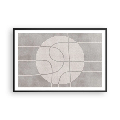 Affisch i svart ram - Cirkulärt och rakt fram - 91x61 cm