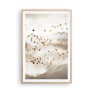 Affisch i ram av ljusek - Det är dags... - 61x91 cm