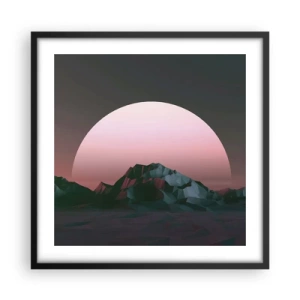 Affisch i svart ram - I den granliggande galaxen - 50x50 cm