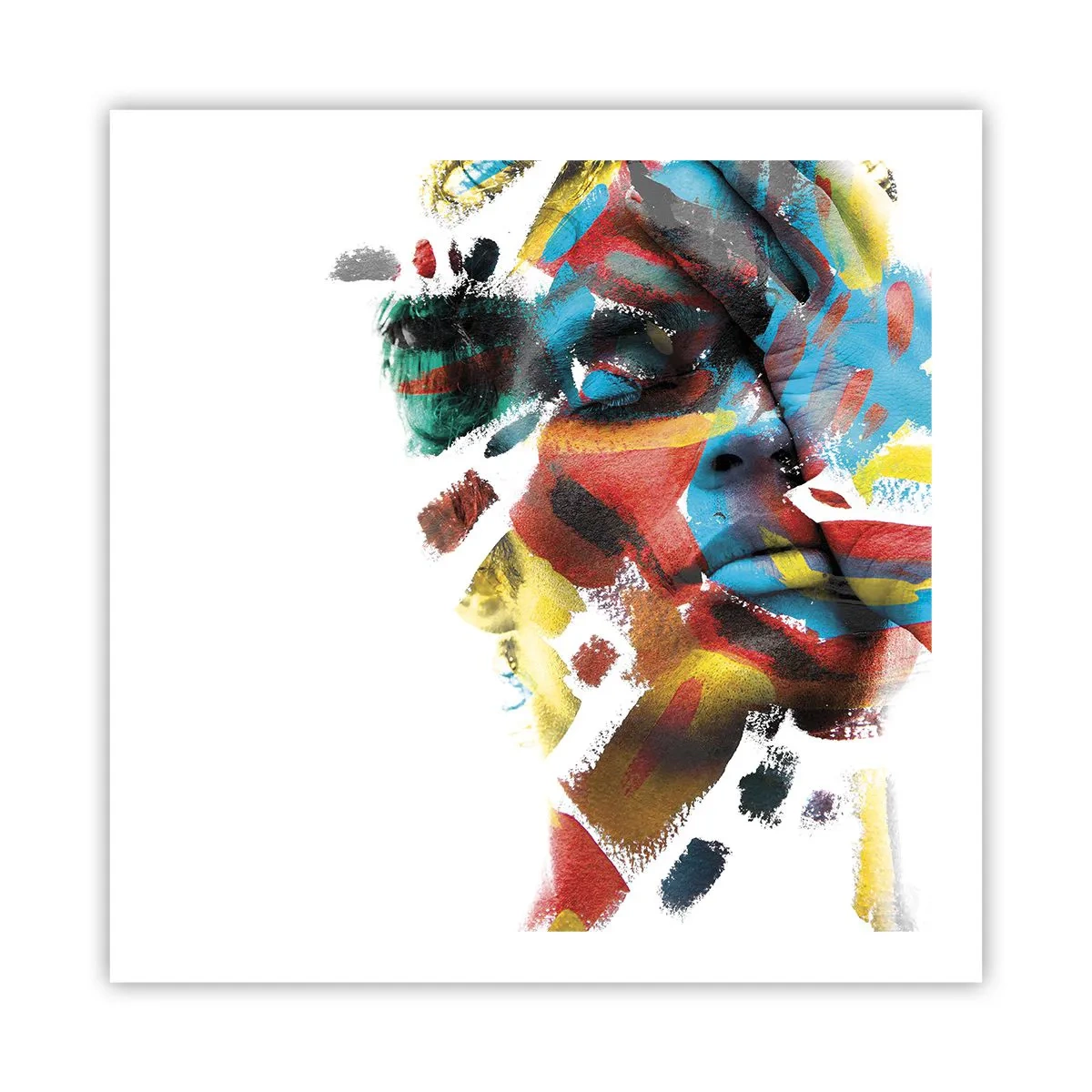 Affisch - Färgrik personlighet - 60x60 cm