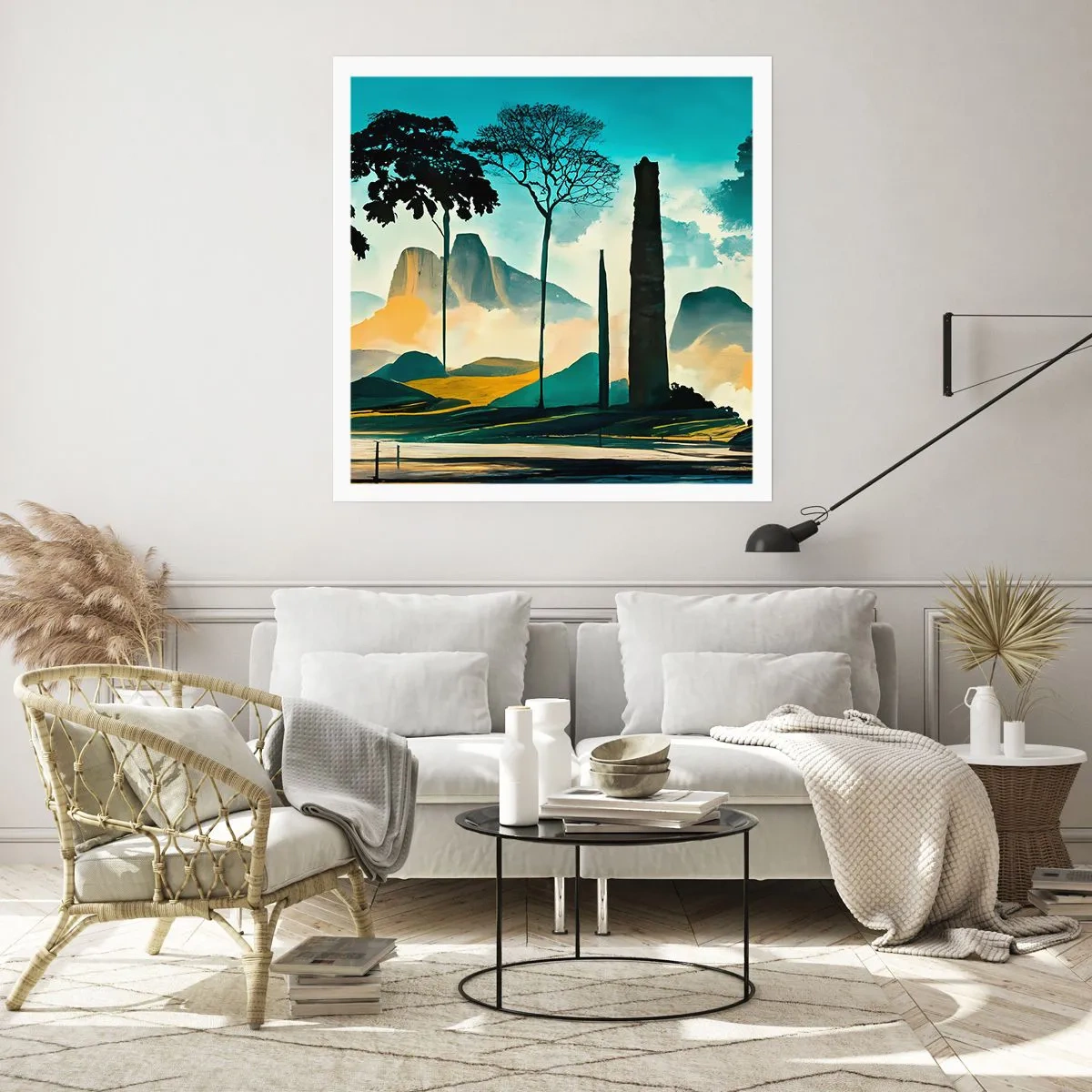 Affisch - Fortfarande högre och högre - 60x60 cm