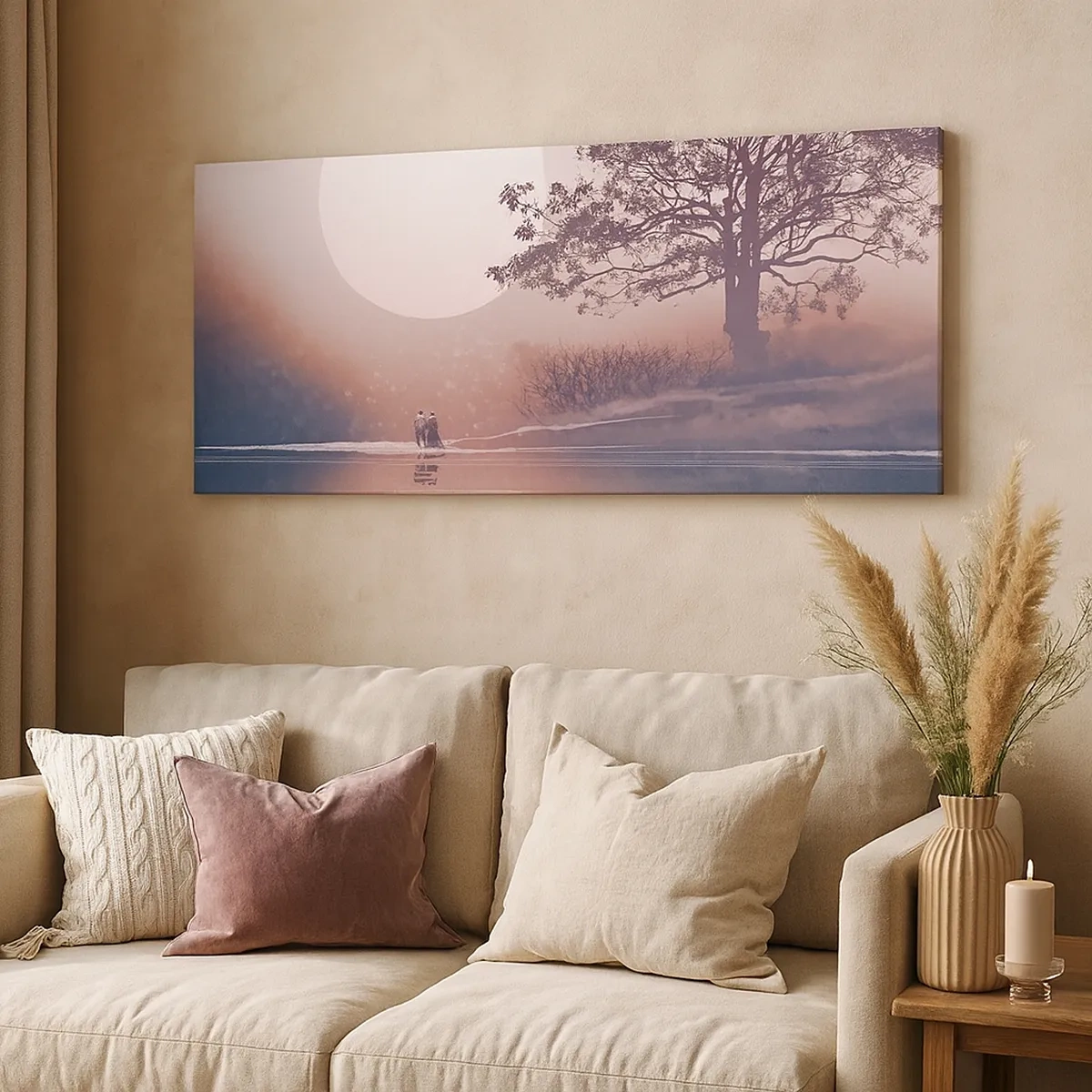 Canvastavla - Bild på duk - Nattens under - 30x30 cm