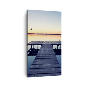 Canvastavla - Bild på duk - Det var en bra dag - 45x80 cm