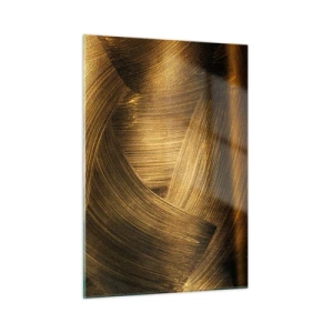 Glastavla - Bild på glas - I gyllene labyrint - 50x70 cm