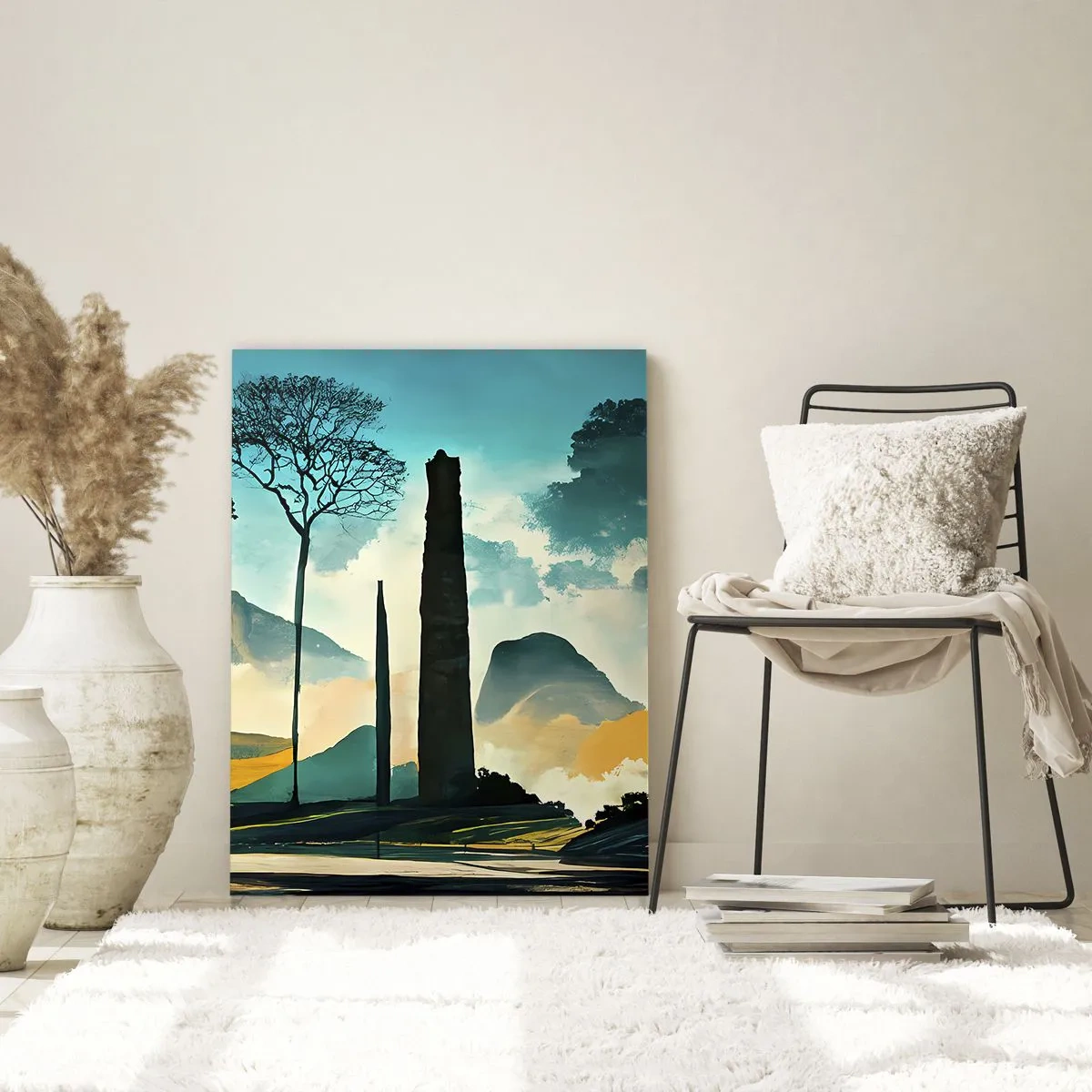 Glastavla - Bild på glas - Fortfarande högre och högre - 50x70 cm