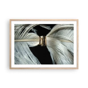 Affisch i ram av ljusek - ...och jag lämnar inte dig… - 70x50 cm