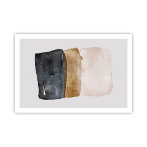 Affisch - Komposition av jordens färger - 91x61 cm