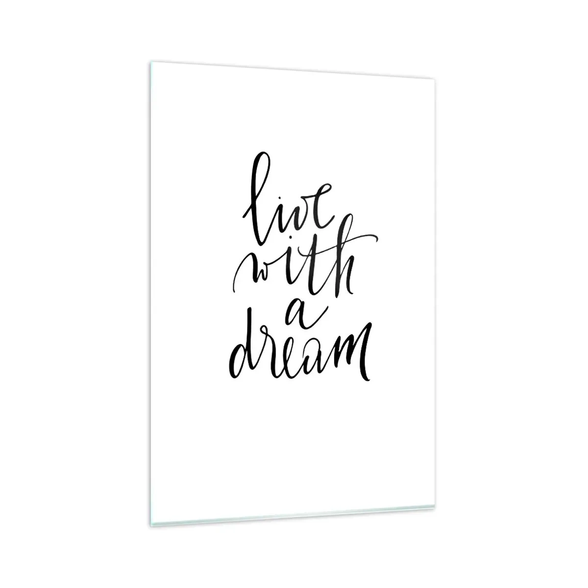 Glastavla - Bild på glas - Of course - 80x120 cm