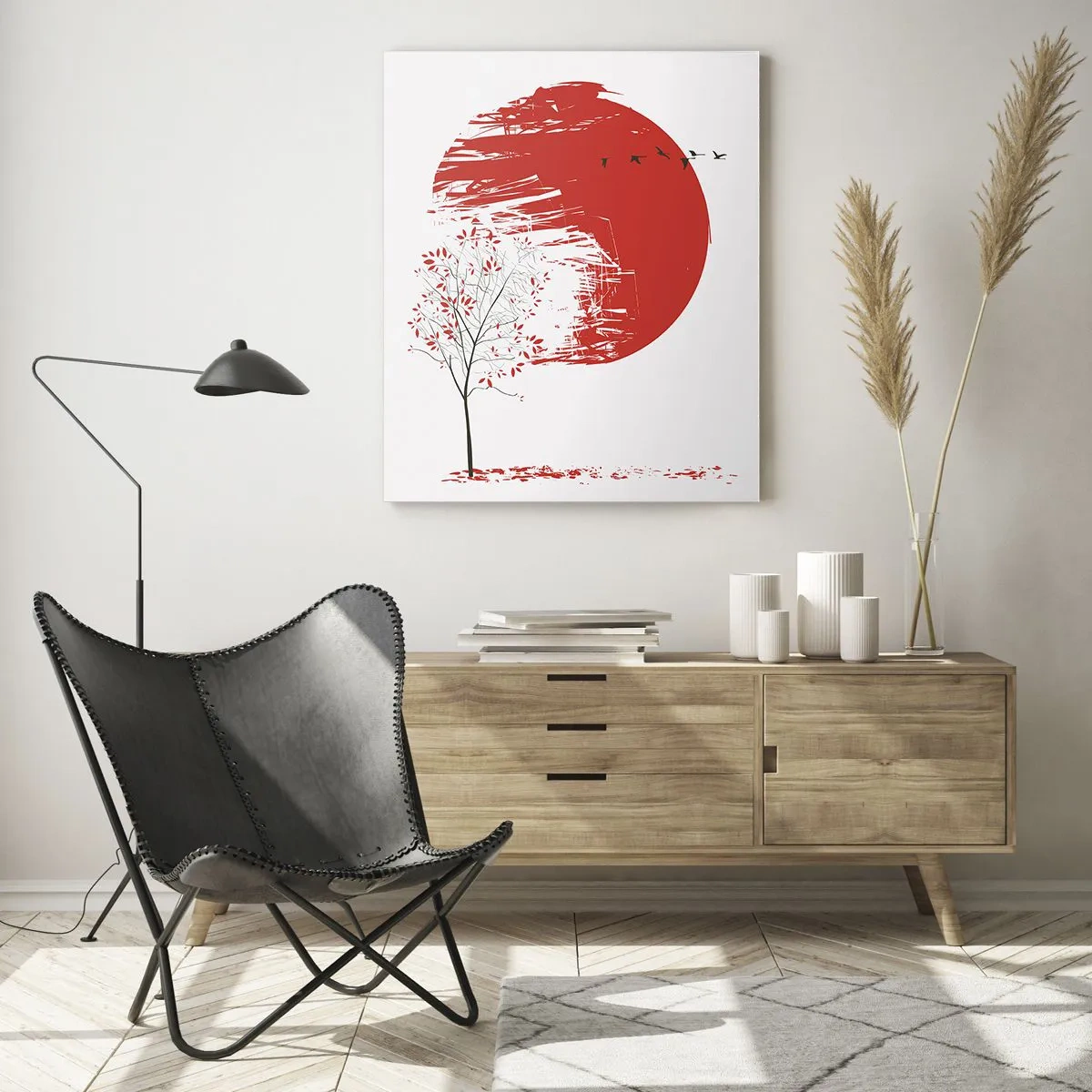 Glastavla - Bild på glas - Känner du igen det här landet? - 50x70 cm