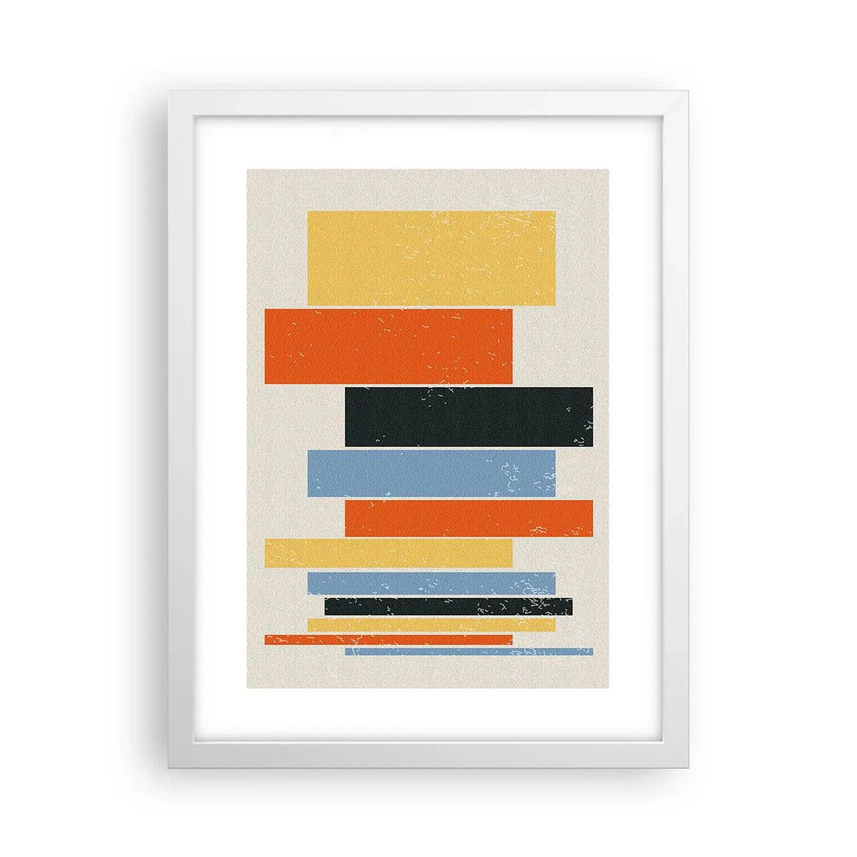 Affisch i vit ram - Inspelning av musik - 30x40 cm