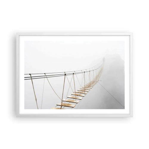 Affisch i vit ram - Vart leder den dig? - 70x50 cm