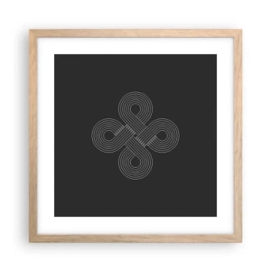 Affisch i ram av ljusek - I keltisk anda - 40x40 cm