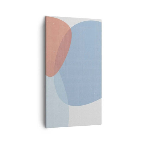 Canvastavla - Bild på duk - Pastellfärgade relationer - 45x80 cm