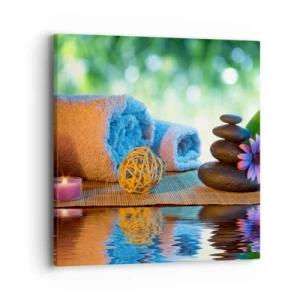 Canvastavla - Bild på duk - Tid för kroppen - 40x40 cm