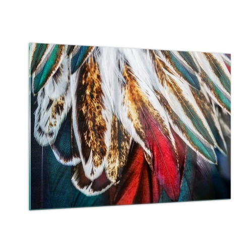 Glastavla - Bild på glas - flyghemligheter - 100x70 cm