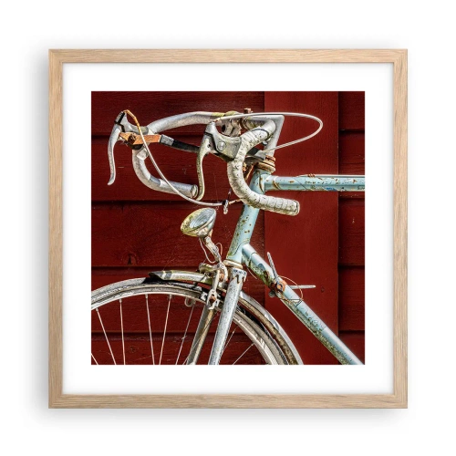 Affisch i ram av ljusek - Skapad för segrar - 40x40 cm