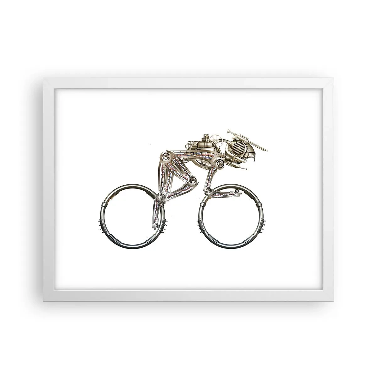 Affisch i vit ram - Underbar maskin - 40x30 cm