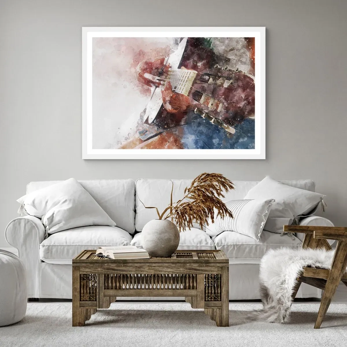 Affisch i vit ram - Vad tycker du om det? - 91x61 cm