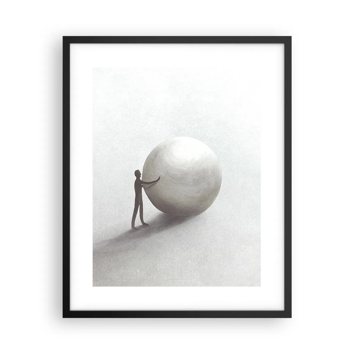 Affisch i svart ram - Livets spel - 40x50 cm