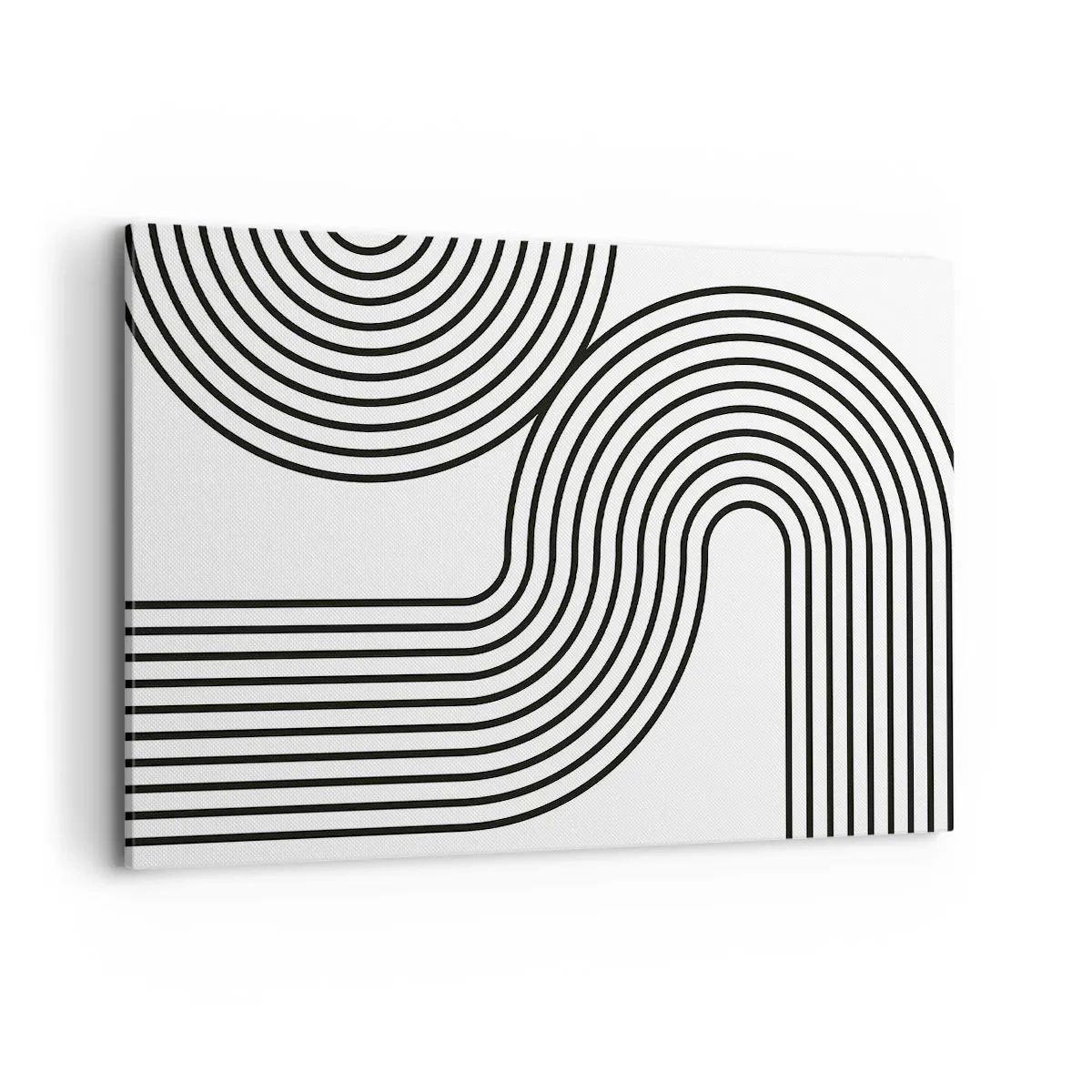 Canvastavla - Bild på duk - På en kurva - 120x80 cm