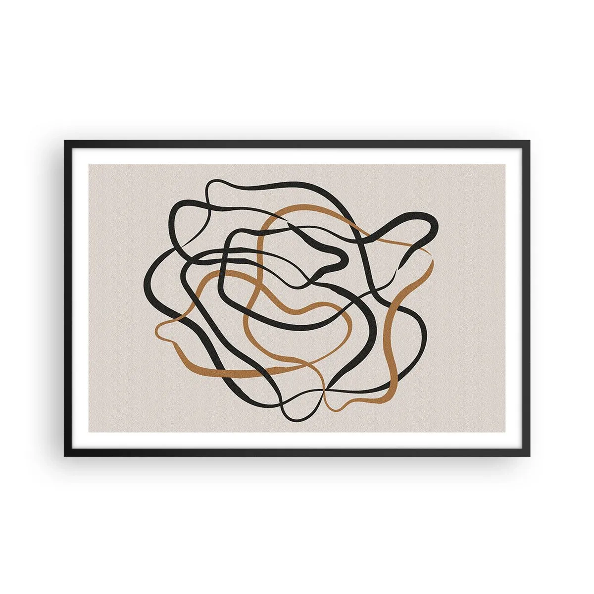 Affisch i svart ram - Allt har gått fel - 91x61 cm