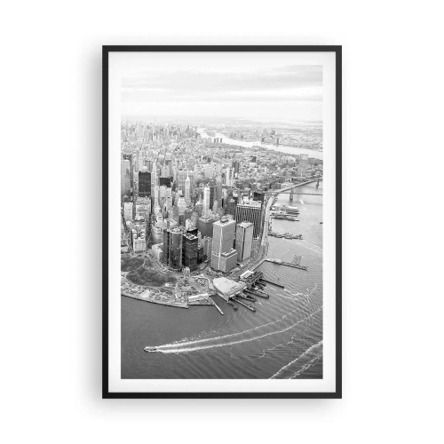 Affisch i svart ram - Hur man inte älskar? - 61x91 cm