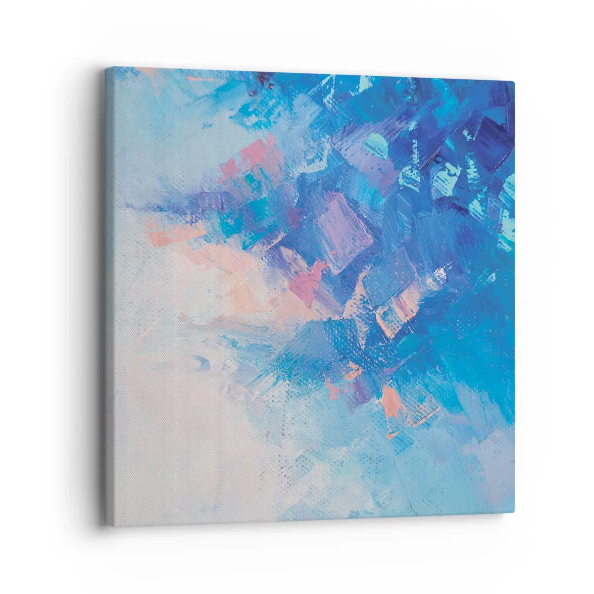 Canvastavla - Bild på duk - Vinterabstraktion - 30x30 cm