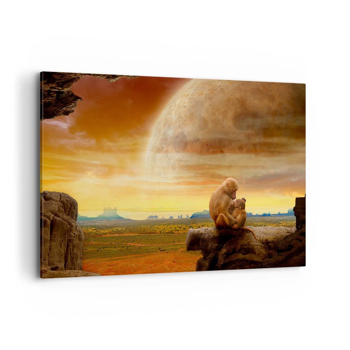 Canvastavla - Bild på duk - Samma kärlek överallt - 120x80 cm