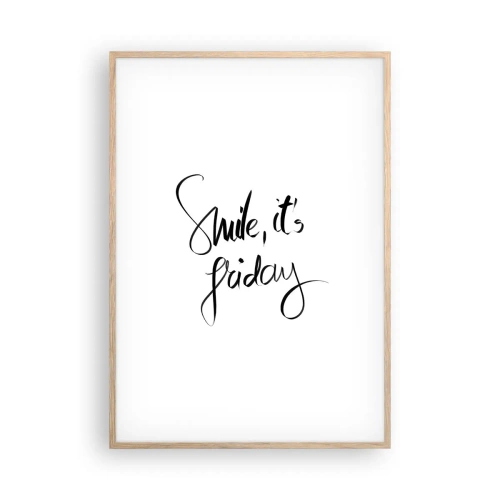 Affisch i ram av ljusek - Riktig glädje - 70x100 cm