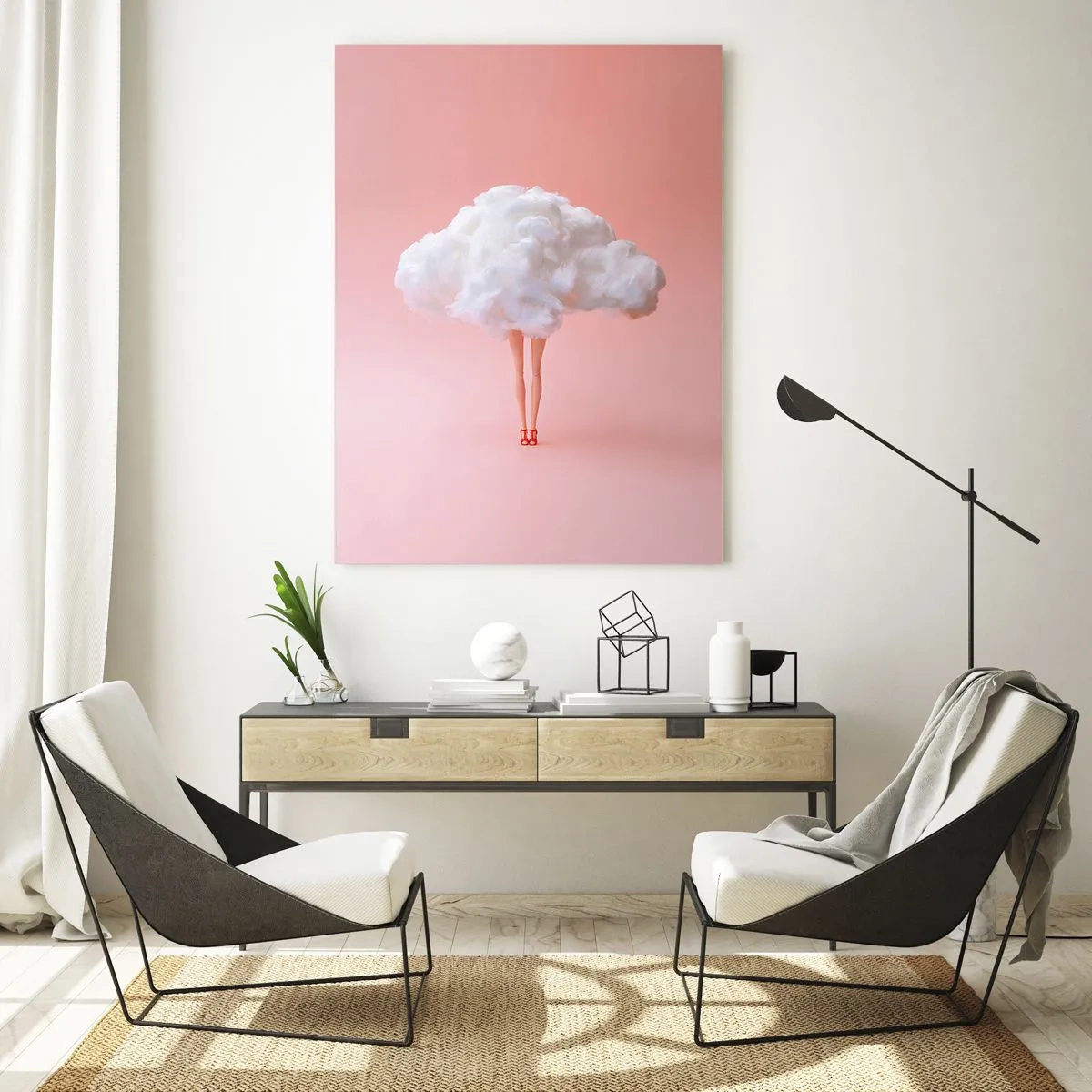 Glastavla - Bild på glas - Söt utfästelse - 50x70 cm