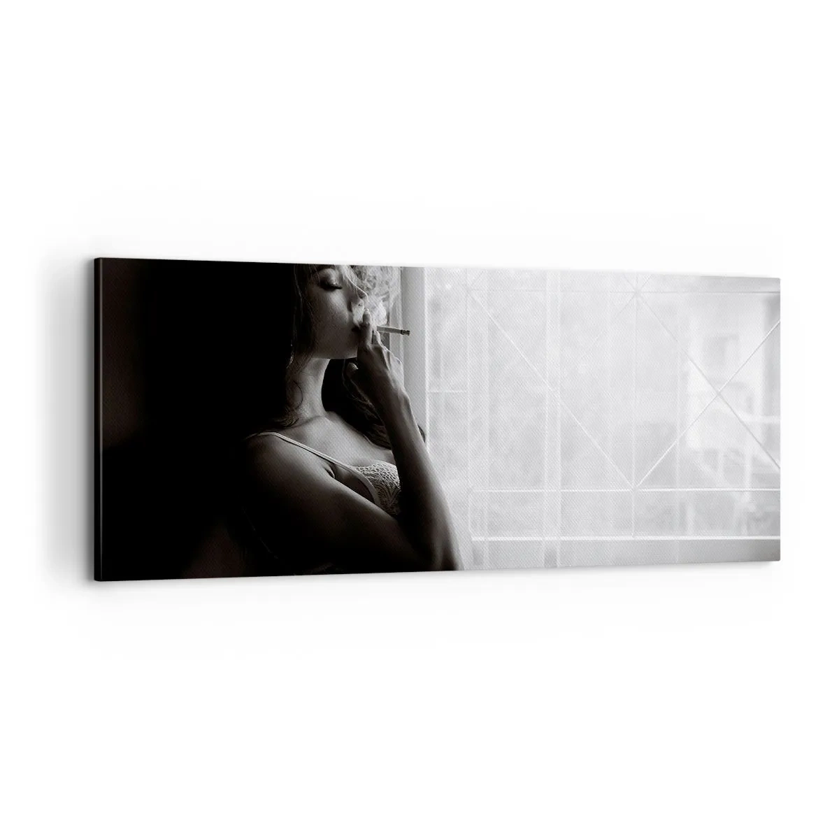 Canvastavla - Bild på duk - Ett sensuellt ögonblick - 100x40 cm