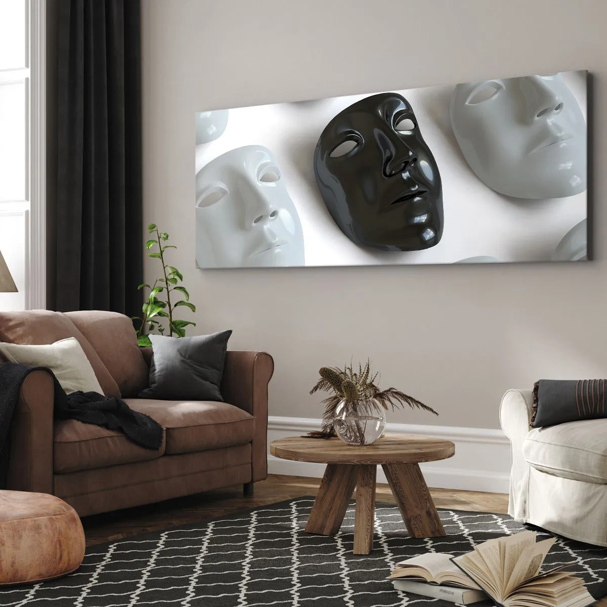 Canvastavla - Bild på duk - Hur kan man urskilja sig? - 100x40 cm