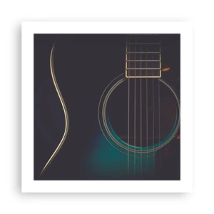 Affisch - Ett ögonblick innan det ljuder - 50x50 cm