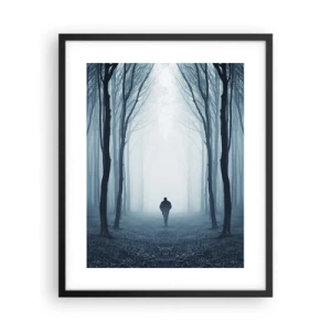 Affisch i svart ram - Och allt är enkelt och klart - 40x50 cm