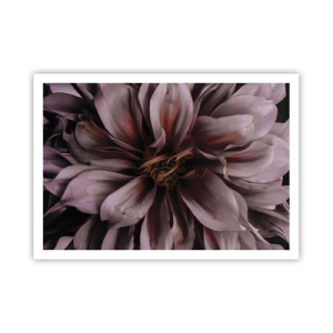 Affisch - Blommigt hjärta - 100x70 cm