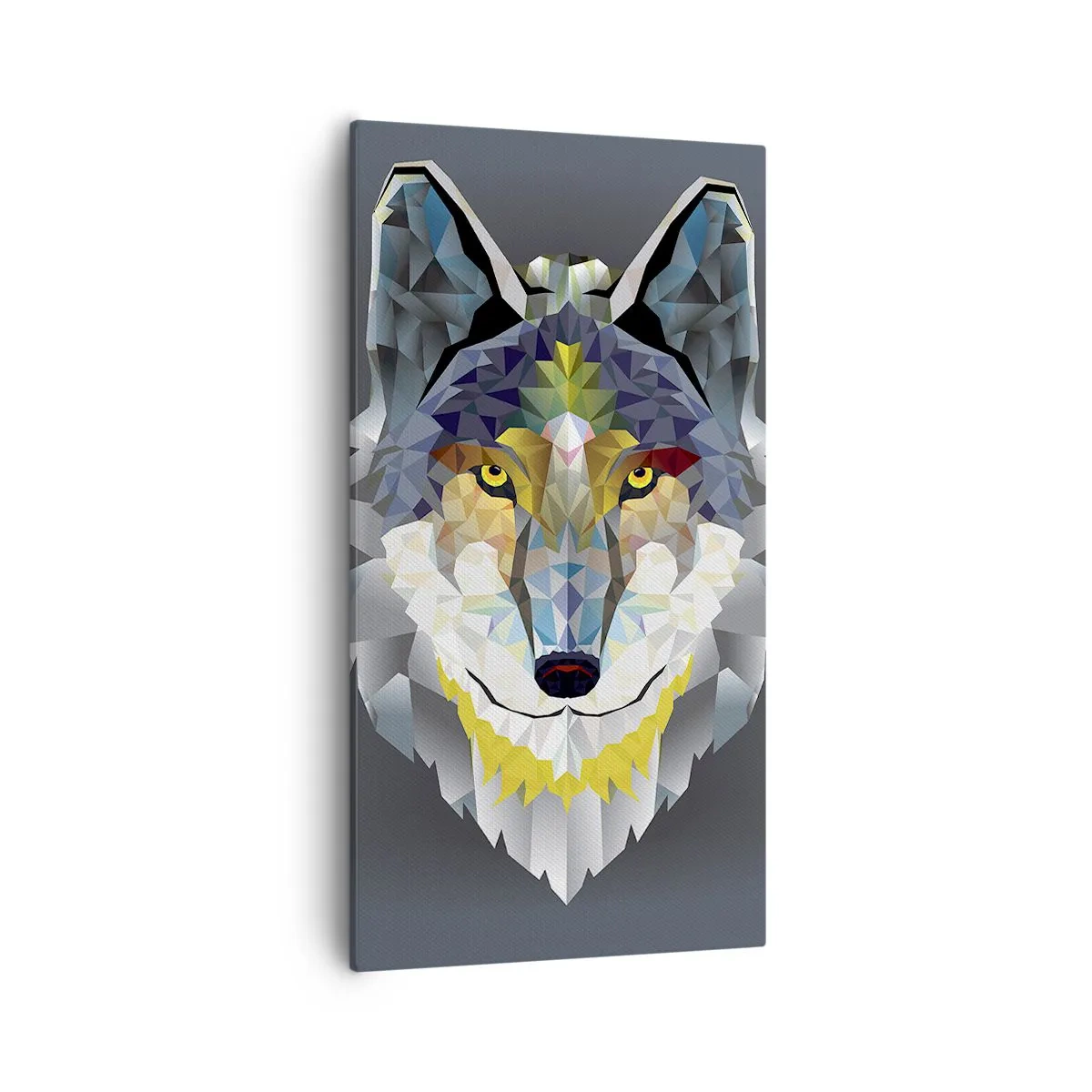 Canvastavla - Bild på duk - Vargen är här - 55x100 cm