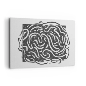 Canvastavla - Bild på duk - Abstraktion: en dans av glädje - 120x80 cm