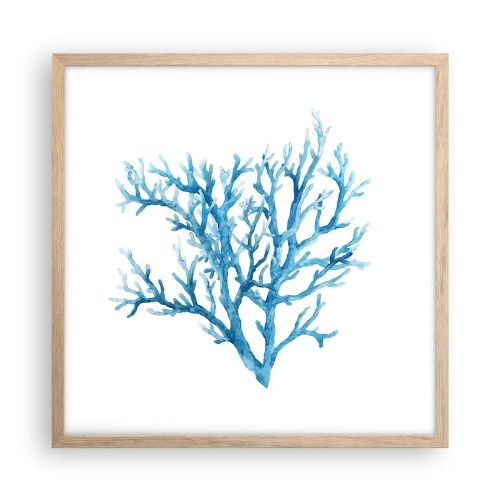 Affisch i ram av ljusek - Marin filigran - 50x50 cm