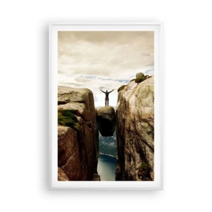 Affisch i vit ram - Hur jag mår?! - 61x91 cm