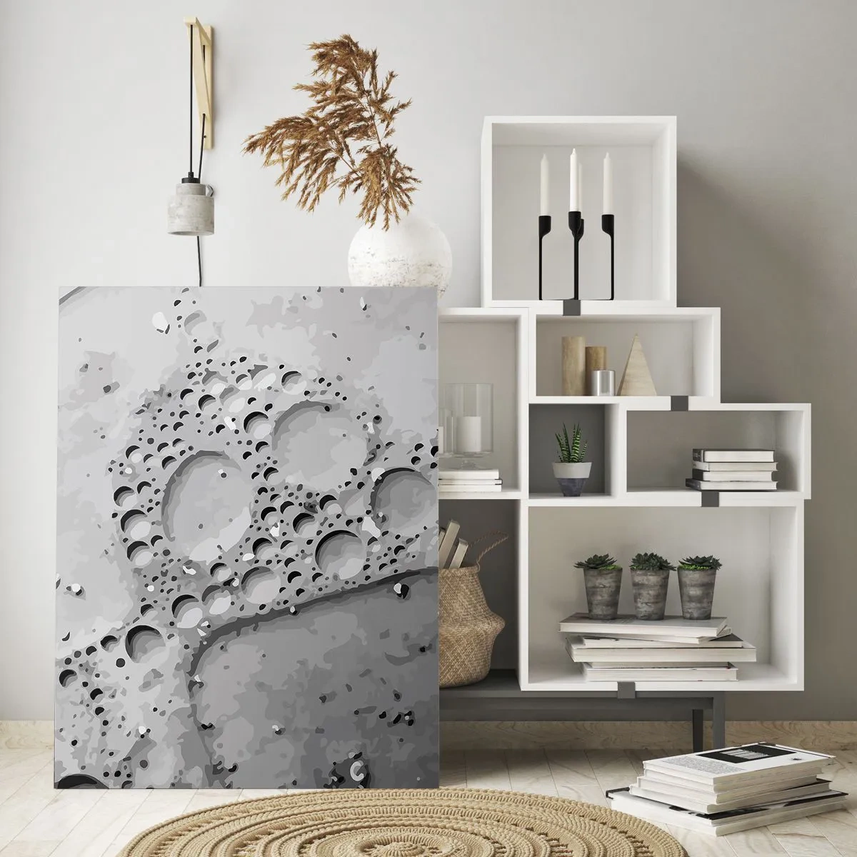 Glastavla - Bild på glas - Spår efter skum - 50x70 cm