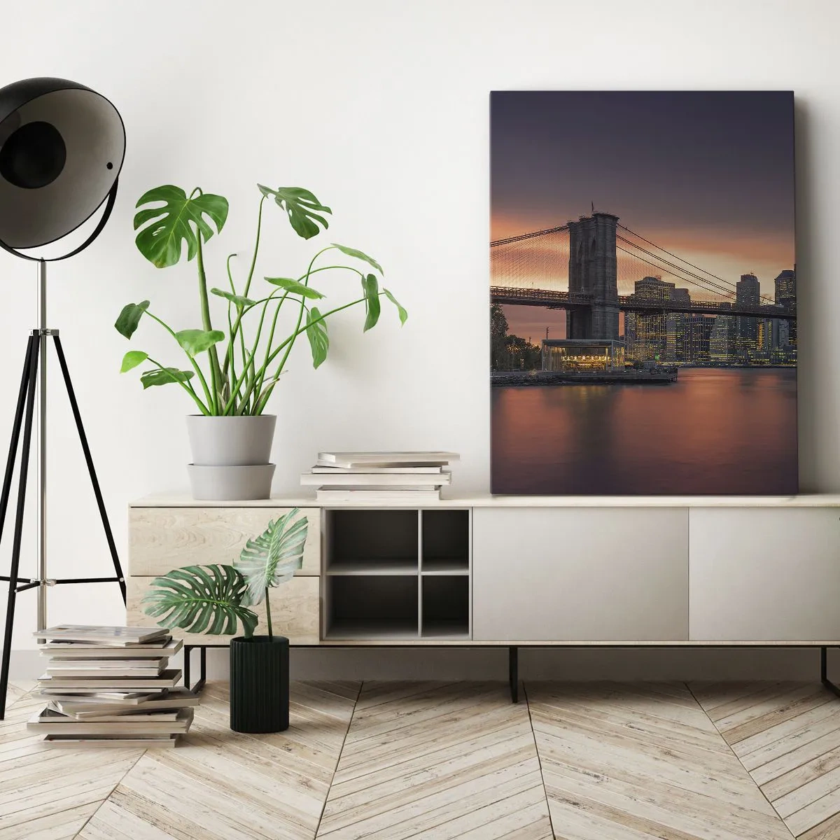 Canvastavla - Bild på duk - Doppad i lila tystnad - 50x70 cm
