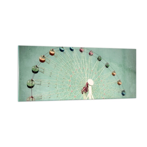 Glastavla - Bild på glas - Välkommen att ha kul - 100x40 cm