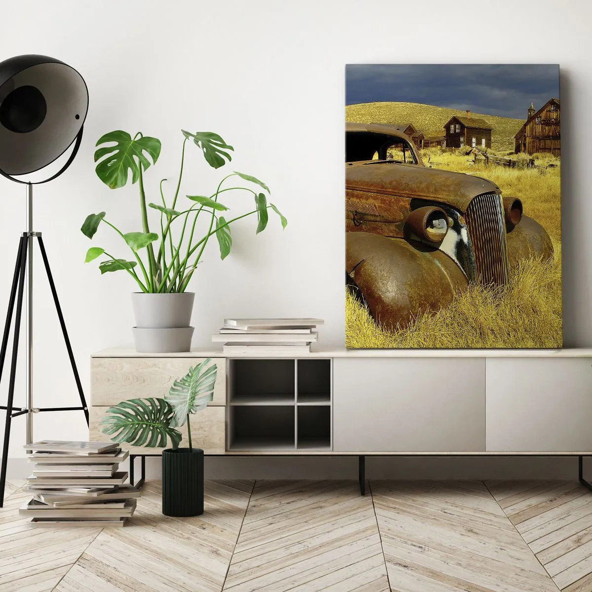 Canvastavla - Bild på duk - Välförtjänt vila - 50x70 cm