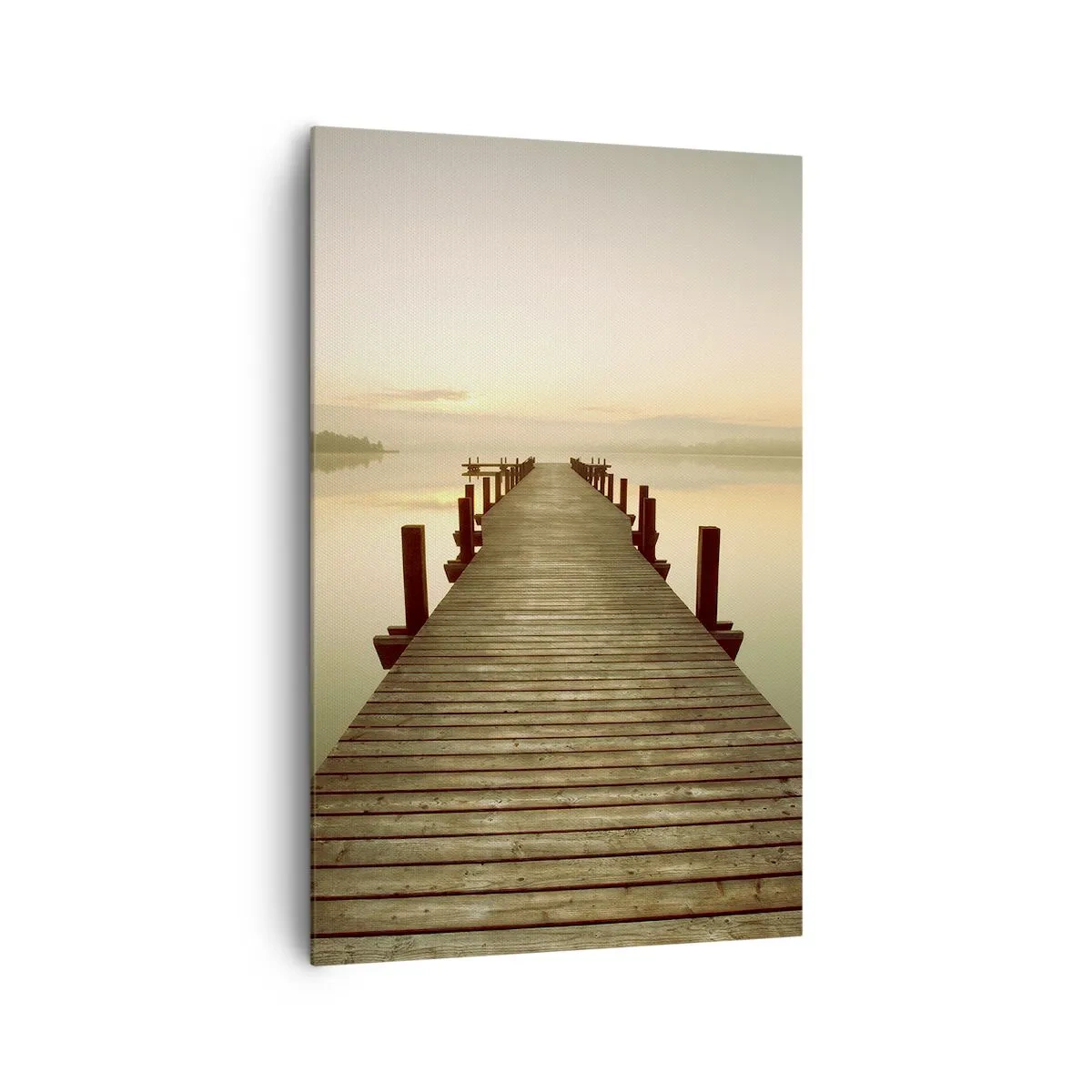 Canvastavla - Bild på duk - Förgryning, gryning, ljus - 80x120 cm