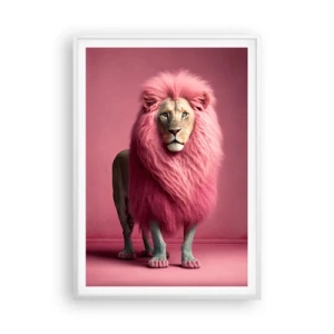 Affisch i vit ram - Och du är inte längre rädd - 70x100 cm