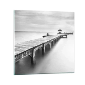 Glastavla - Bild på glas - Ut i det oändliga - 60x60 cm