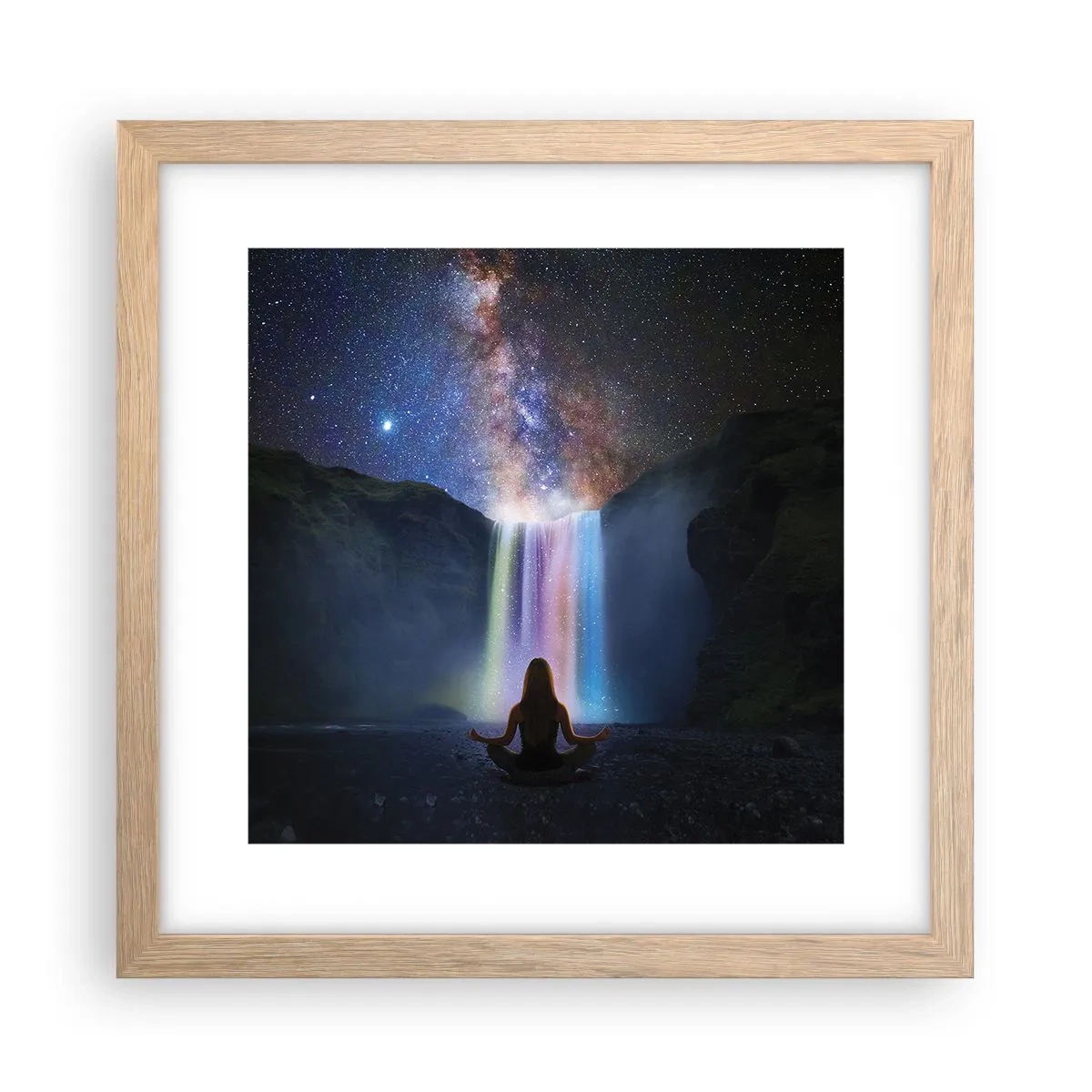 Affisch i ram av ljusek - Absolut harmoni - 30x30 cm