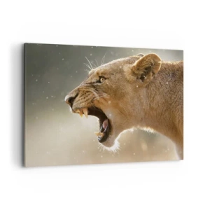 Canvastavla - Bild på duk - Försök att inte lyssna - 100x70 cm