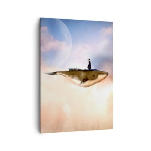 Canvastavla - Bild på duk - Överrealistisk resa - 50x70 cm